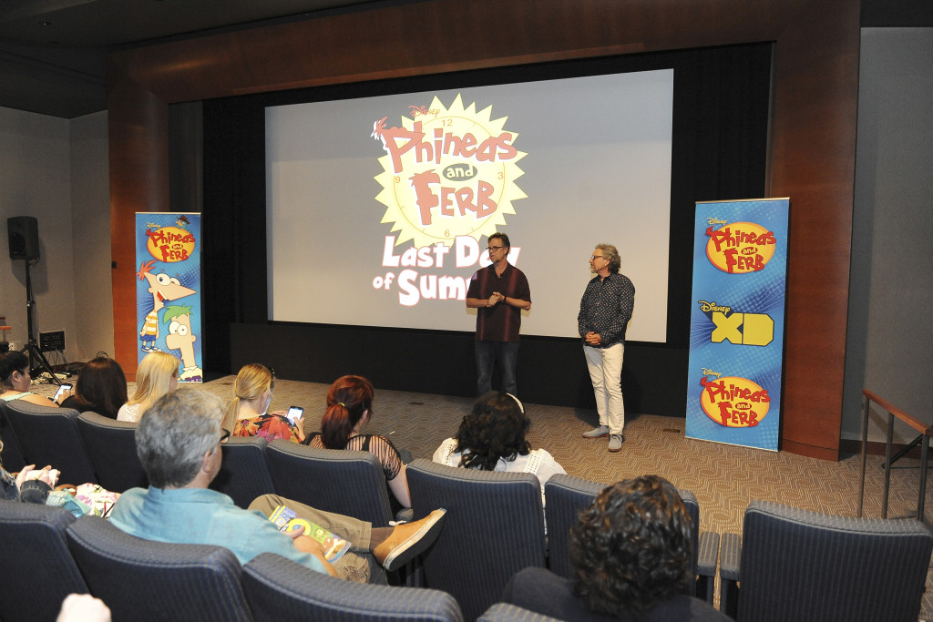 DAN POVENMIRE (CO-CREATOR/EXECUTIVE PRODUCER, "PHINEAS AND FERB"), JEFF "SWAMPY" MARSH (CO-CREATOR/EXECUTIVE PRODUCER, "PHINEAS AND FERB")