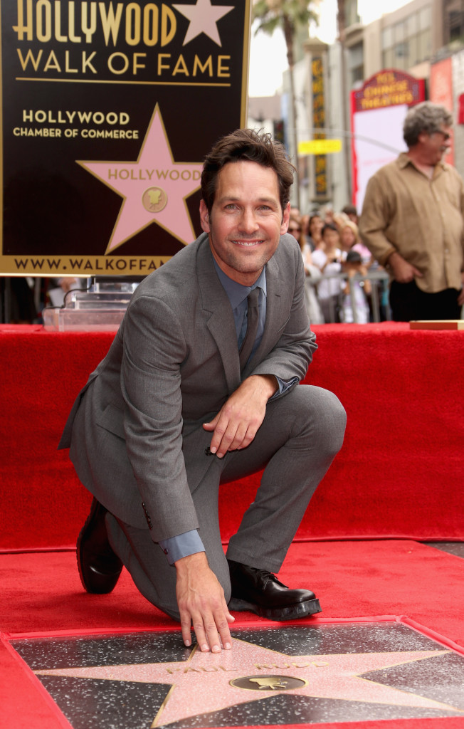 Actor Paul Rudd Honored With A Star On The Hollywood Walk Of Fame