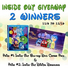 Bring Home Inside Out on Blu-ray Today Inside Out Giveaway