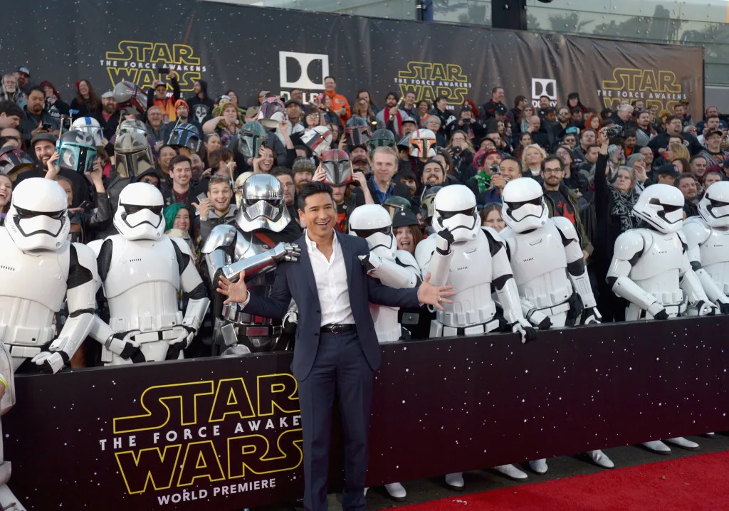 HOLLYWOOD, CA - DECEMBER 14: Actor Mario Lopez attends the World Premiere of ?Star Wars: The Force Awakens? at the Dolby, El Capitan, and TCL Theatres on December 14, 2015 in Hollywood, California. (Photo by Charley Gallay/Getty Images for Disney) *** Local Caption *** Mario Lopez