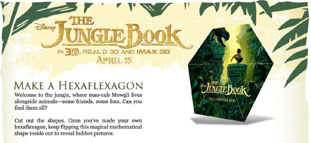 The Jungle Book Hexaflexagon