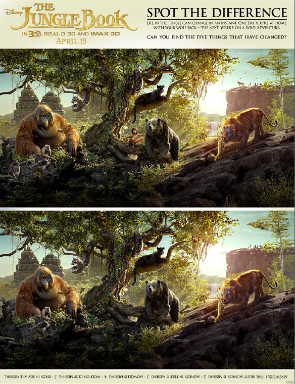 The Jungle Book Spot the Difference