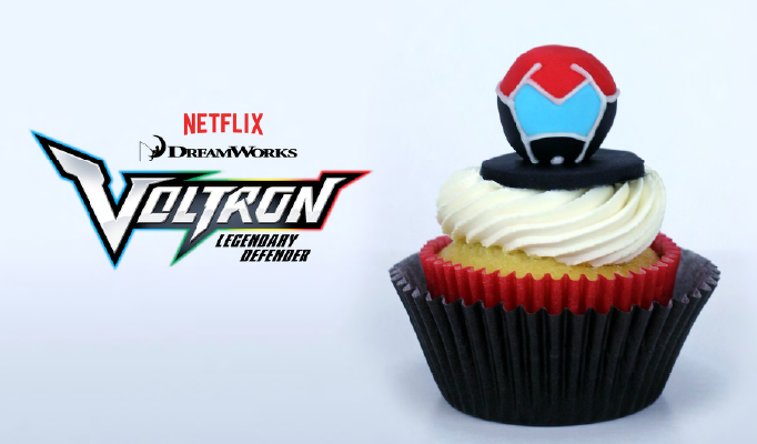 Voltron Legendary Defender Themed Cupcakes + FREE Coloring Sheets Voltron Cupcakes