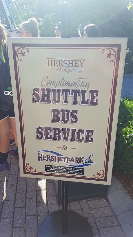 Hershey Shuttle Sign