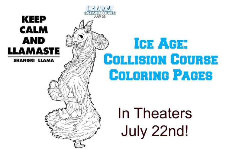 Ice Age: Collision Course Free Coloring Pages