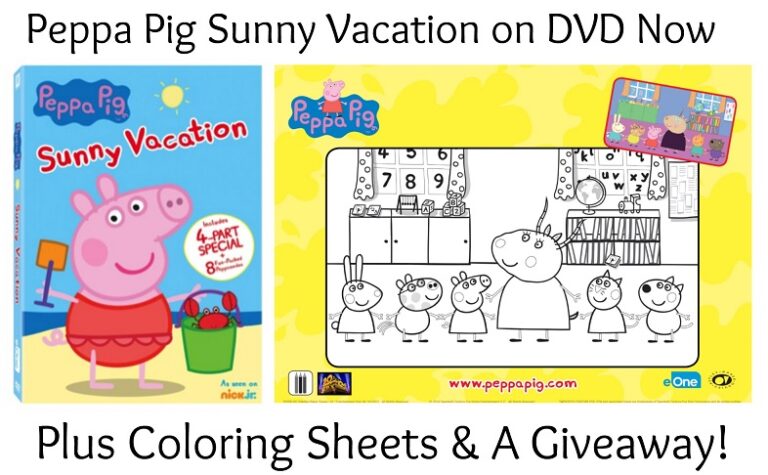 Celebrate Summer with Peppa Pig Coloring Pages & Activity Sheets