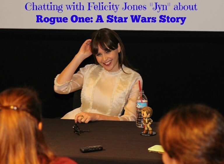 Chatting with Felicity Jones about Rogue One: A Star Wars Story
