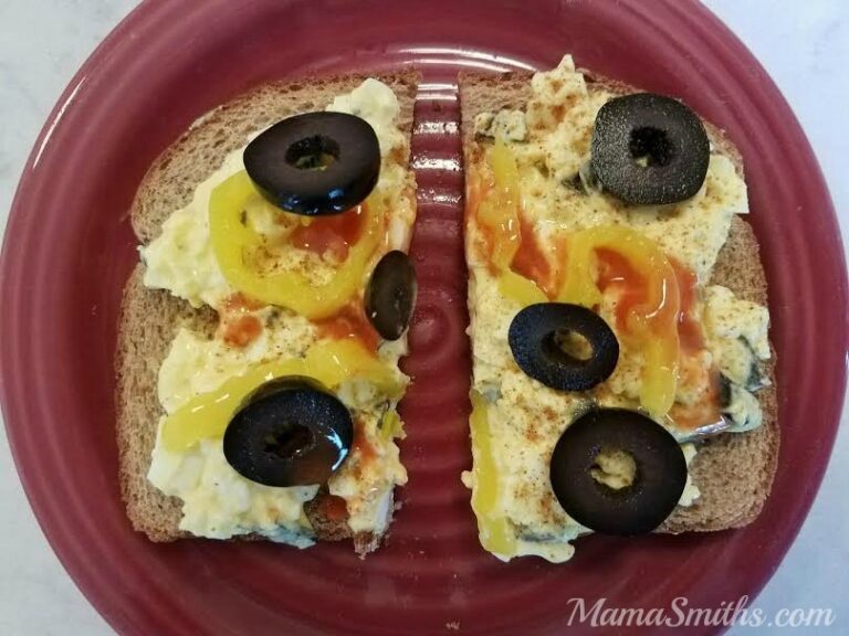 Healthy, Delicious, & Easy Open Face Egg Salad Sandwich