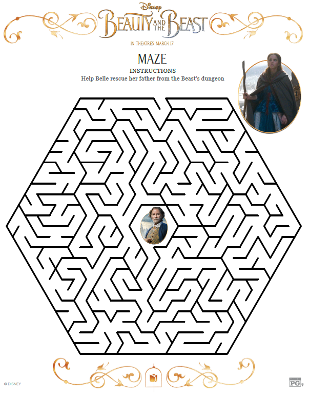 Beauty and the Beast Maze