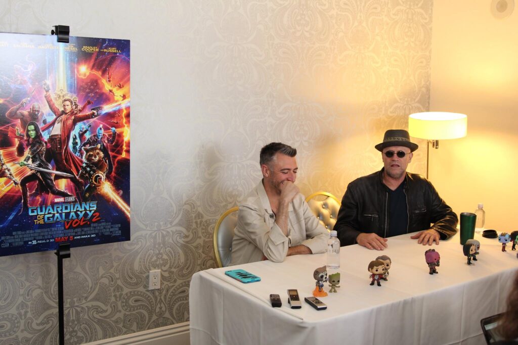 Michael Rooker and Sean Gunn Guardians of the Galaxy Vol 2