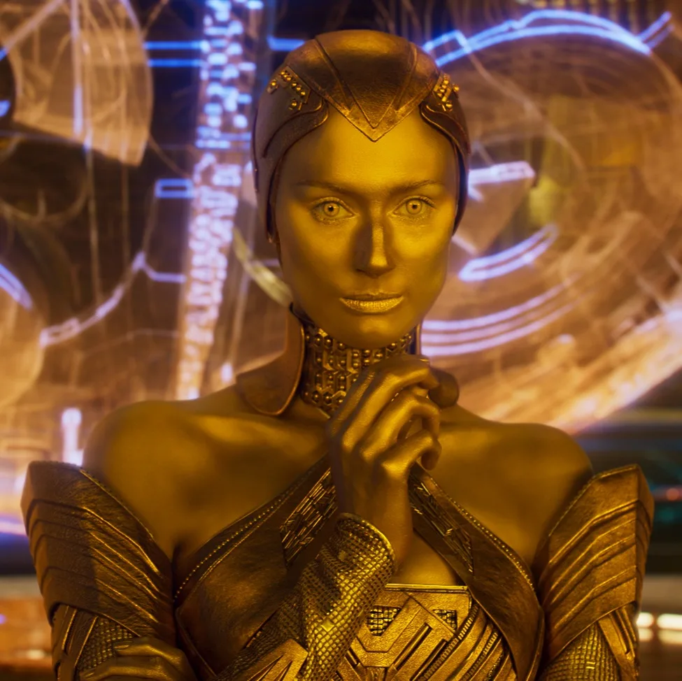 Суверены марвел. Элизабет дебики стражи галактики аиша. Элизабет дебики стражи галактики 2. Элизабет дебики стражи галактики. Элизабет дебики в стражах галактики 2.