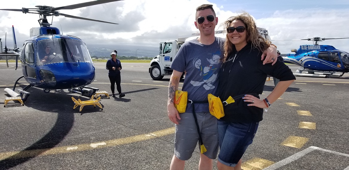 blue hawaiian helicopter
