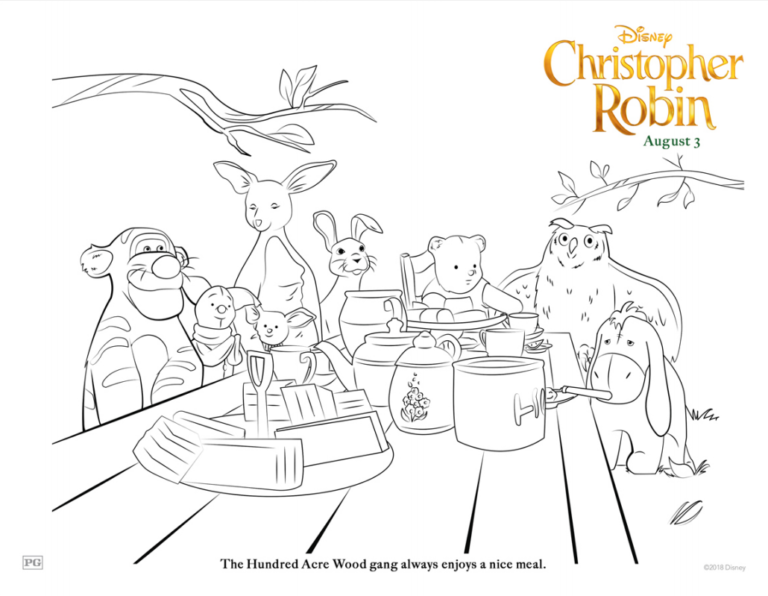 Grab Your FREE Printable Disney’s Christopher Robin Coloring Pages & Activities | #ChristopherRobin