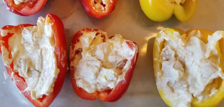 Keto Approved Chicken Stuffed Peppers Recipe | #Keto