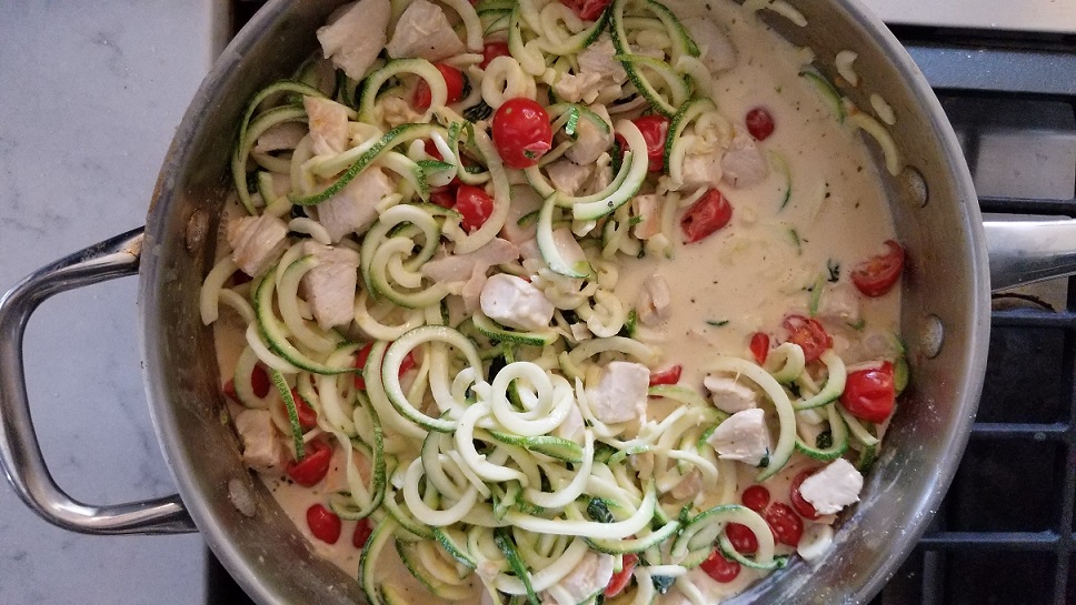 Keto Approved Tuscan Chicken Zoodles