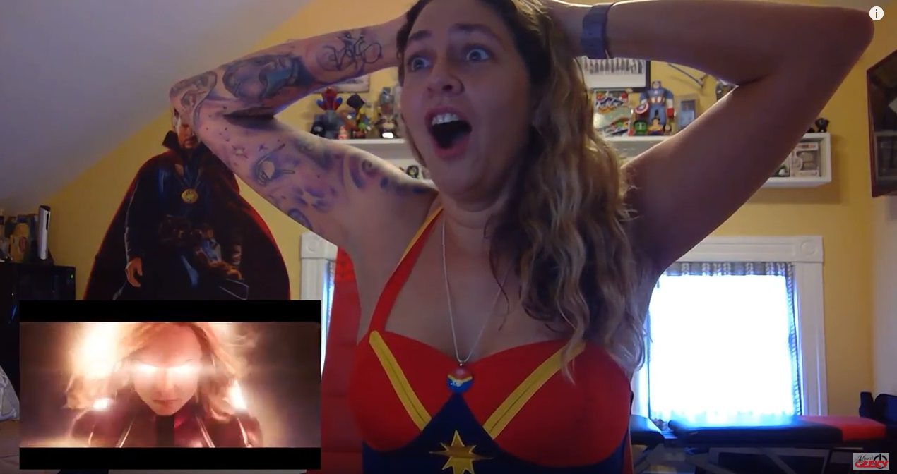 captain marvel trailer reaction