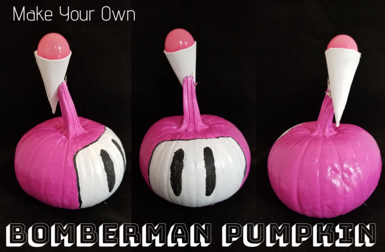 How to Make Your Own Bomberman Pumpkin (with Ice Cream Cone Hat!)