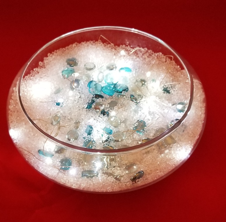 DIY Christmas Centerpiece Lights