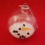 Super Easy & Adorable DIY Melted Snowman Ornament