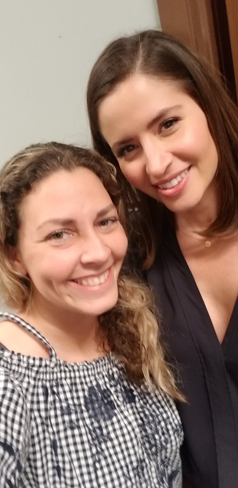 Mercedes Mason on the set of The Rookie