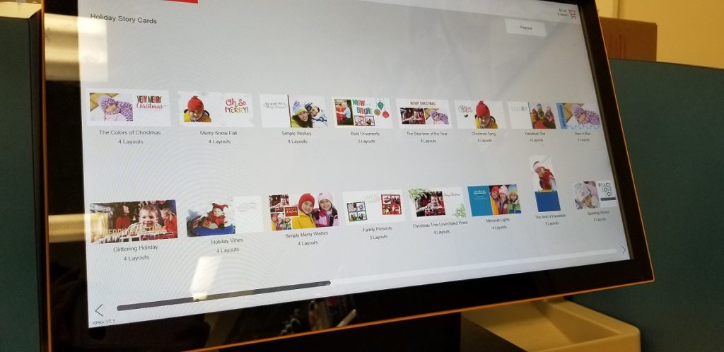 kodak holiday cards options