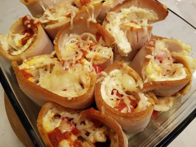 Low Carb Keto Baked Turkey Lasagna Roll Ups Recipe