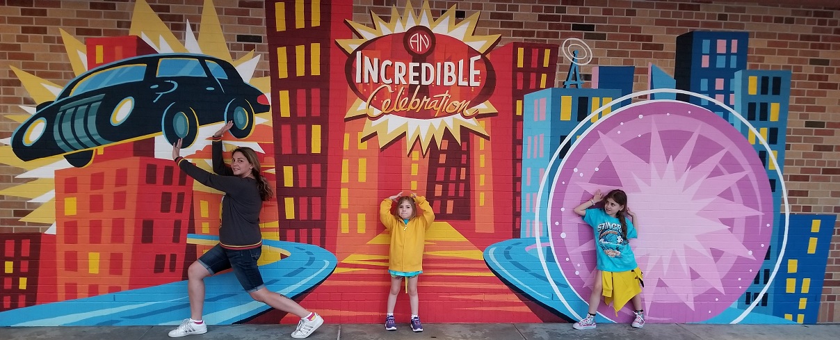 NEW The Incredibles Instagram Walls at Hollywood Studios Walt Disney World Incredibles Instagram Wall WDW