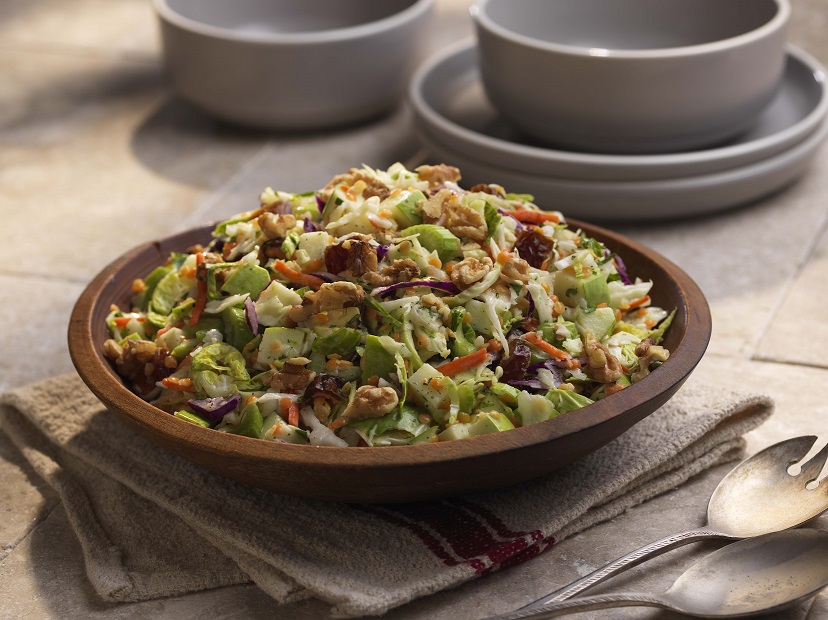 Sweet Apple Shaved Brussels Sprouts and Lentils