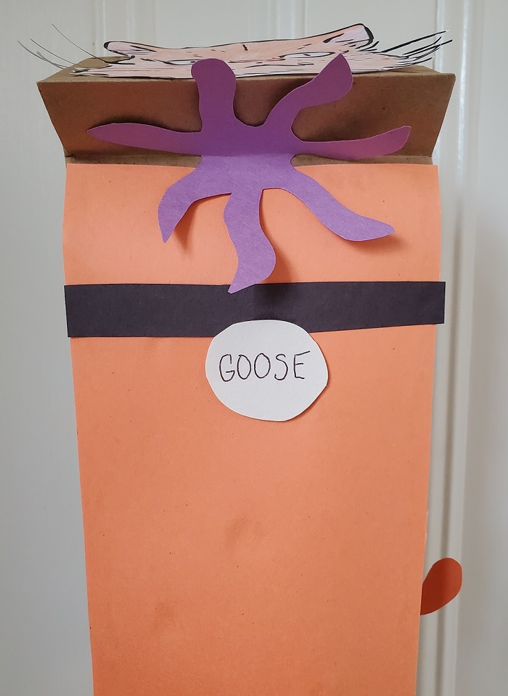 Goose the Cat Paper Bag DIY Puppet Flerken Surprise