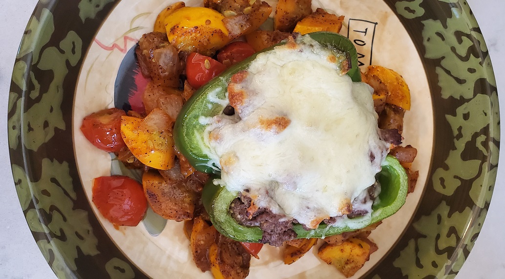 Keto Philly Steak Stuffed Peppers