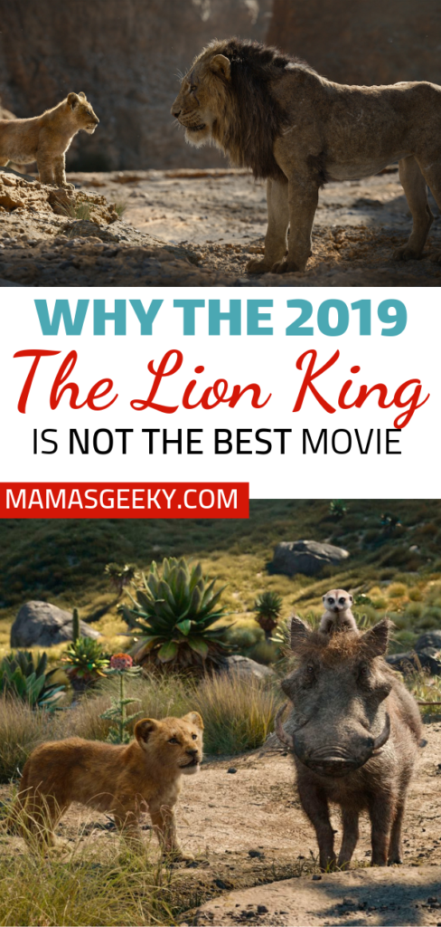The Lion King 2019: Worth A Watch? MEH. | Mama's Geeky