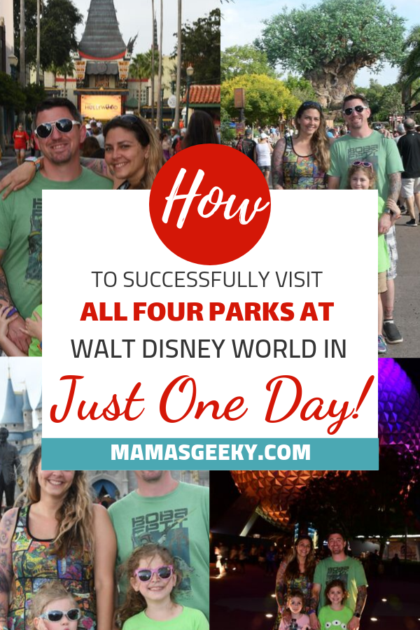 four disney world parks one day