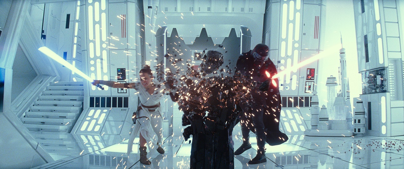 Kylo Ren and Rey Rise of Skywalker