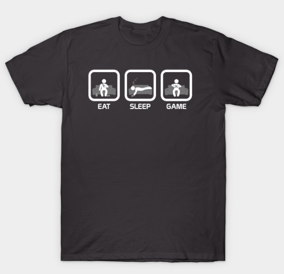 eat sleep game shirt