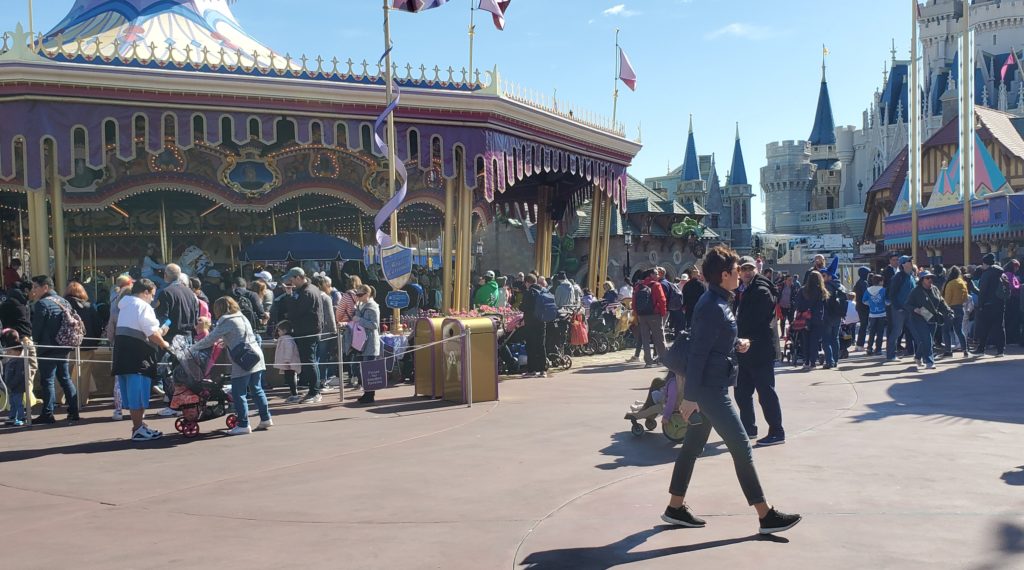 Magic kingdom during non-peak time