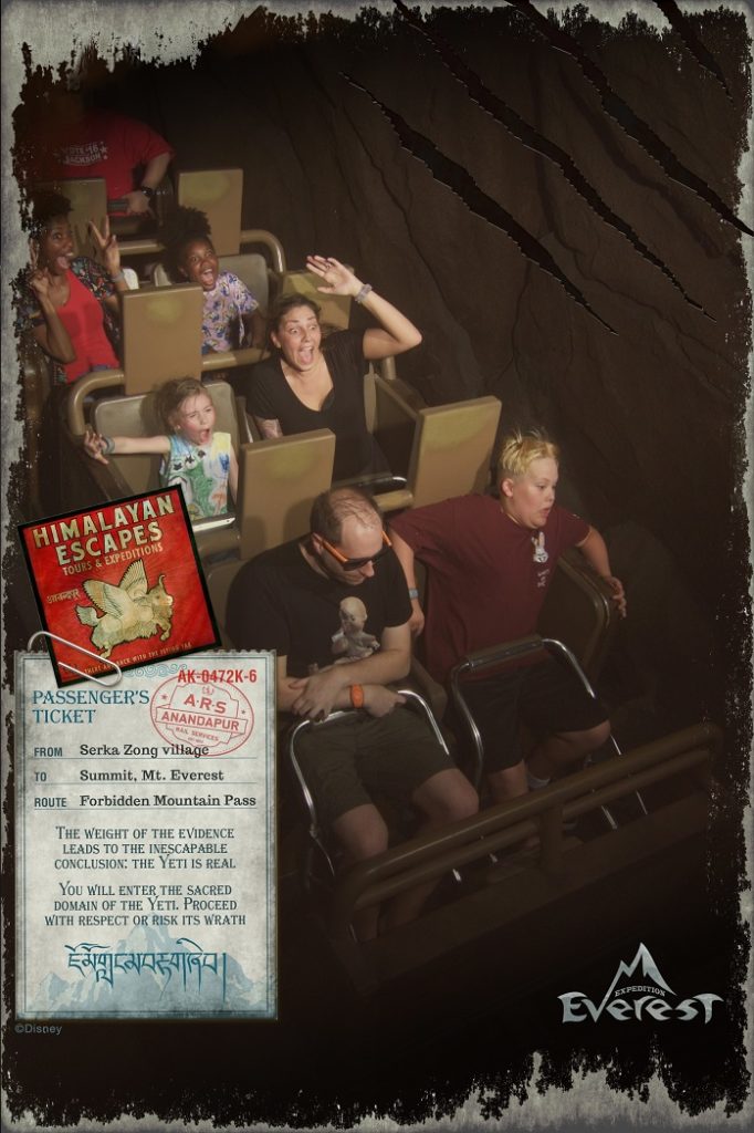 disney ride photo everest