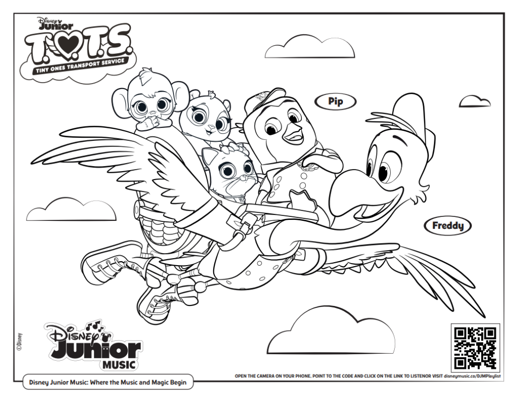 Free Printable Disney Junior Coloring Pages + Disney Music ...
