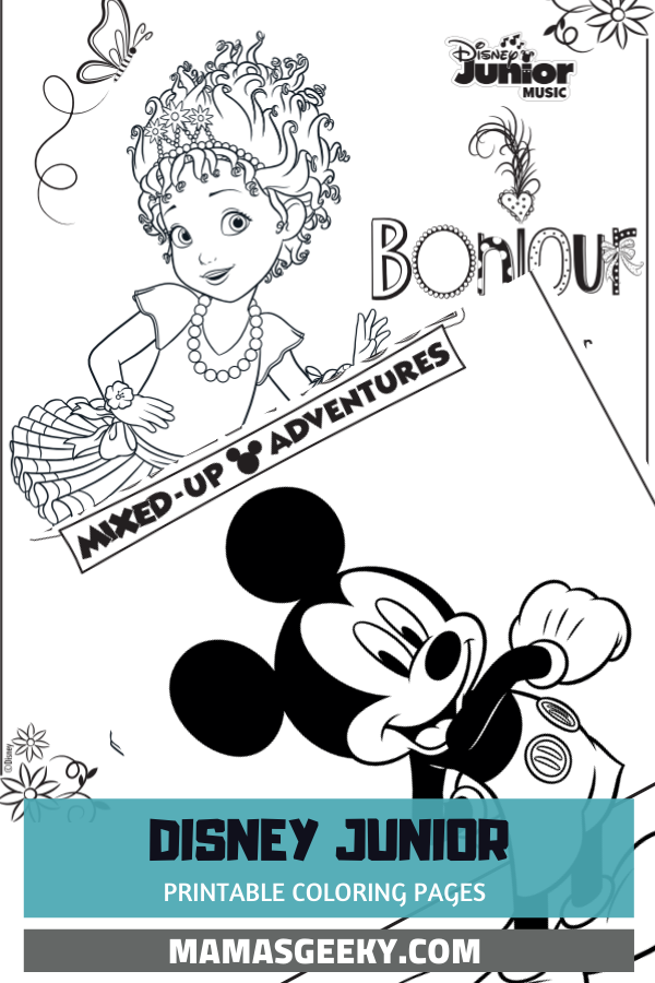 Download Free Printable Disney Junior Coloring Pages Disney Music Playlists