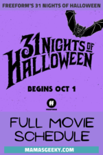 Freeform's 31 Nights of Halloween Full Movie Schedule