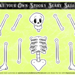 Spooky, Scary Skeleton Halloween Activity Sheets