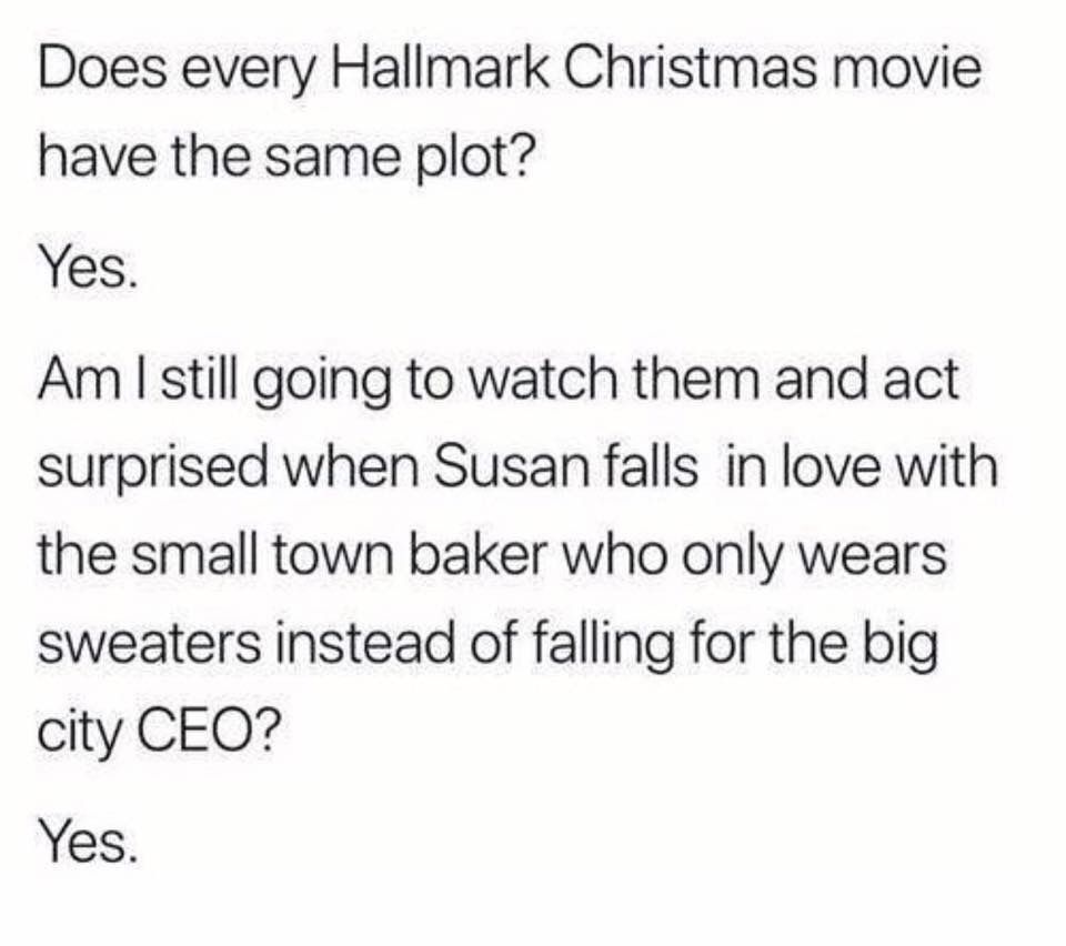 A Collection Of The Funniest Hallmark Channel Holiday Movie Memes