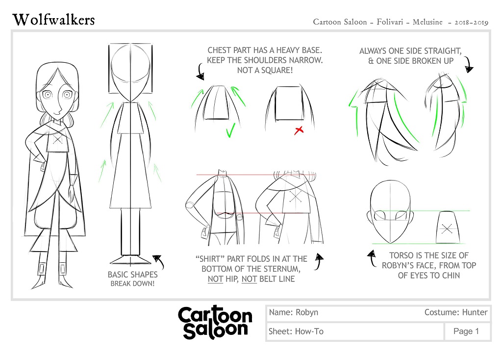 How To Draw Robyn & Mebh From Cartoon Saloon's WolfWalkers