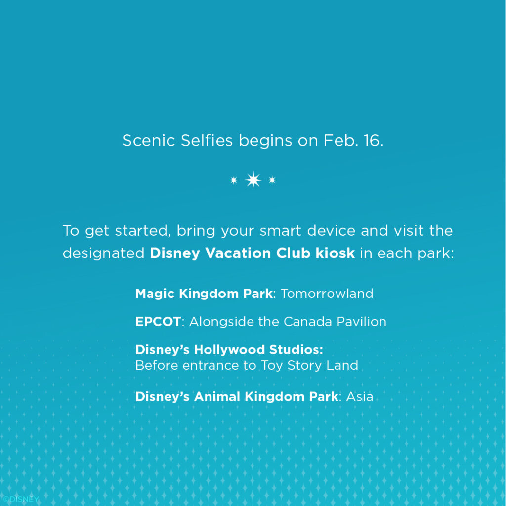Scenic Selfies_Disney Vacation Club
