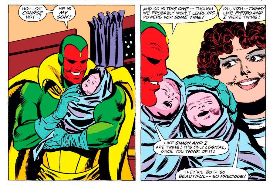 wanda vision twins comics
