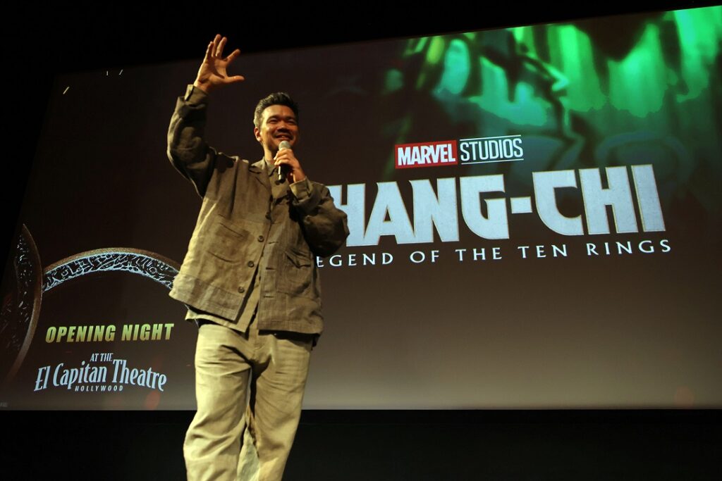 Destin Daniel Cretton surprises fans at shang-chi opening night showing