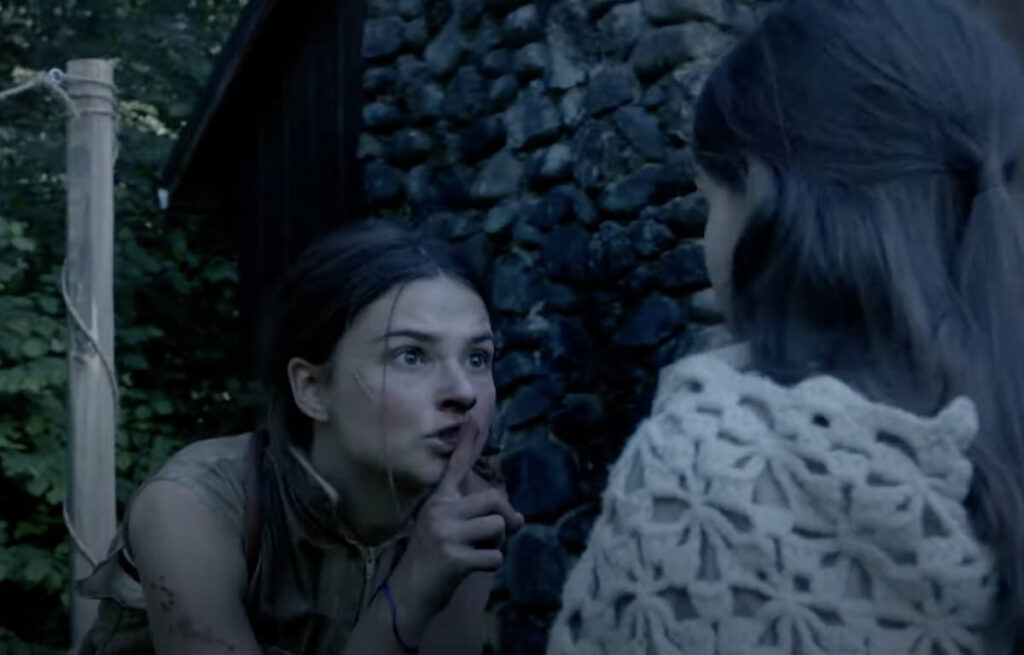 the girl in the woods