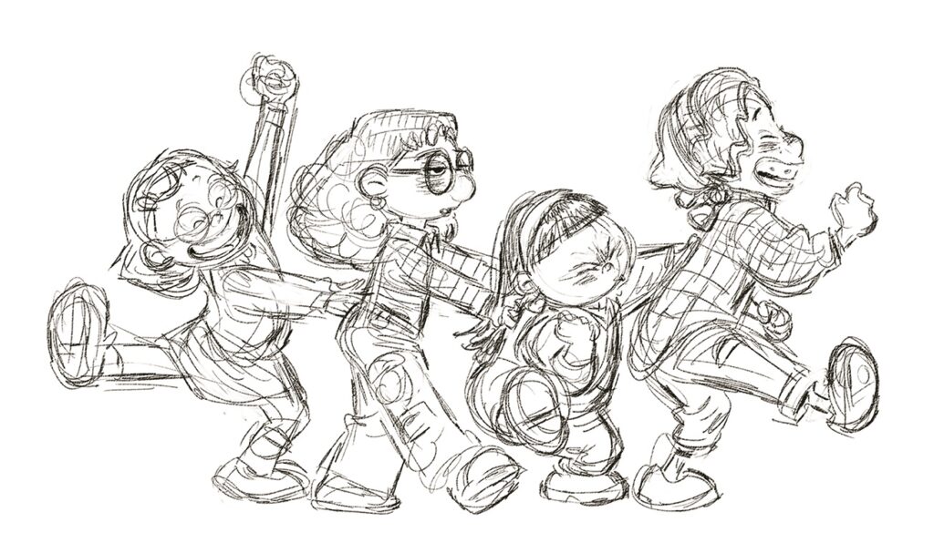 turning red mei and friends