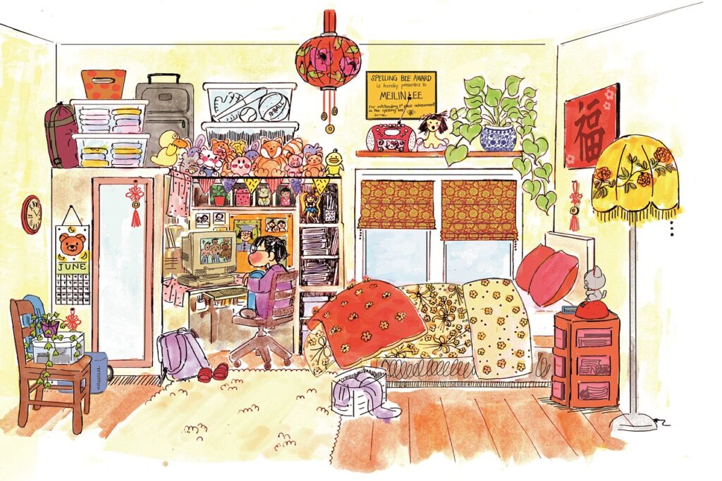 turning red meis room