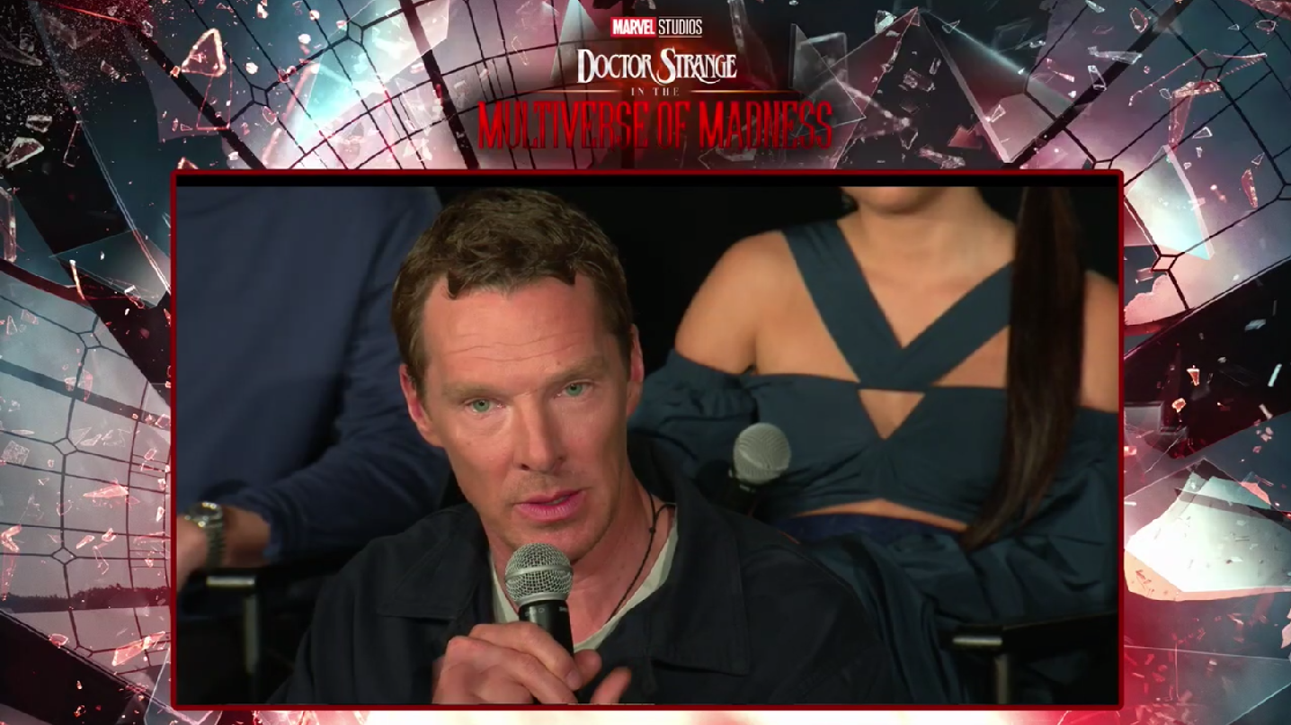 Benedict Cumberbatch On Exploring Doctor Strange Variants multiverse of madness press conference benedict cumberbatch