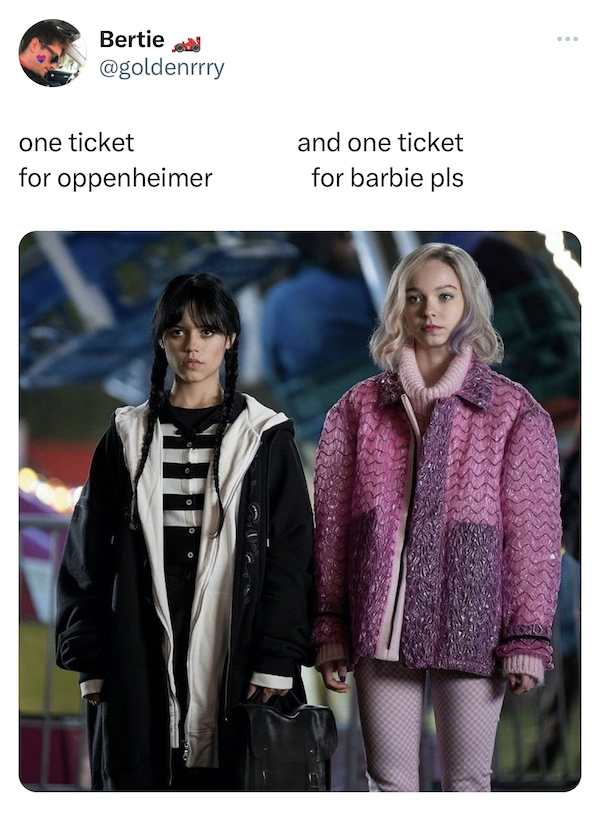 Barbenheimer memes